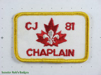 Click to enlarge CJ'81 Chaplain